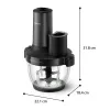 Philips 5000 serijos HR1507/00 elektrinis smulkintuvas 2 l 650 W Juodas