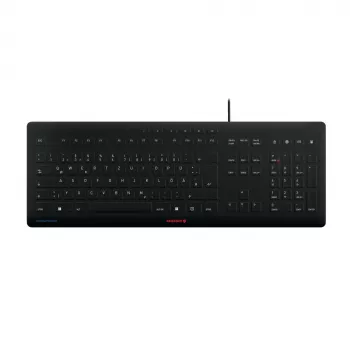 Klaviatūra CHERRY Stream JK-8502DE-2 USB QWERTZ vokiškas išdėstymas juoda laidinė 115 klavišų