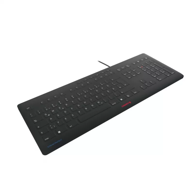 Klaviatūra CHERRY Stream JK-8502DE-2 USB QWERTZ vokiškas išdėstymas juoda laidinė 115 klavišų