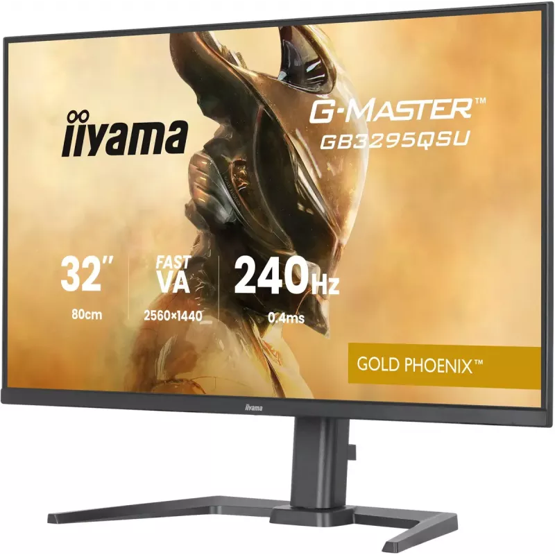 Monitorius IIYAMA G-MASTER GB3295QSU-B1 31,5 col. (80 cm) Quad HD 2560x1440 LED, garsiakalbiai, USB 3.2 jungtis, aukštis reguliuojamas, VESA