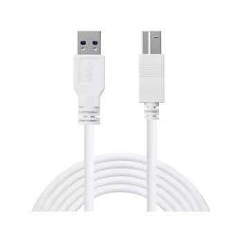 Sandberg USB 3.0 A-B laidas 1,8 m, USB A, USB B, USB 3.2 Gen 1, 5 Gbit/s, baltas