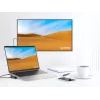 Manhattan USB-C stotelė / centras su kortelių skaitytuvu ir MST, prievadai (x7): Ethernet, HDMI (x2 4k@60Hz), USB-A (x3) ir USB-C, su Power Delivery (PD) 100W – reikalingas išorinis USB-C įkroviklis (neįtrauktas). Maitinama per USB (nereikia išorinio mait