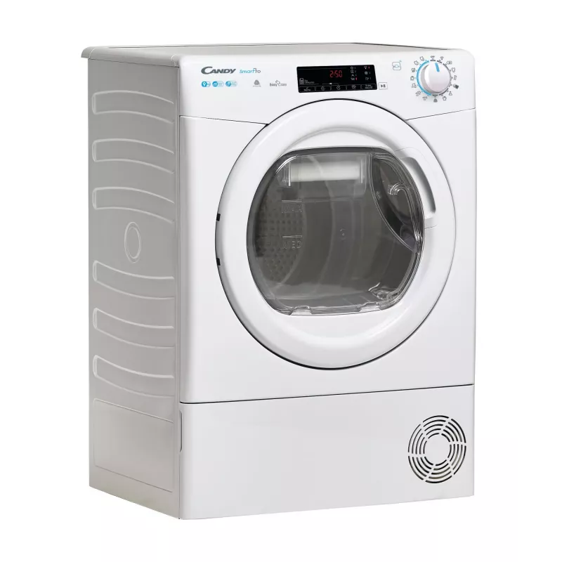 Džiovintuvas Candy Smart Pro CSOE H9A2TE-S, laisvai pastatomas, priekinis pakrovimas, 9 kg, baltas