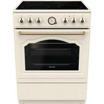 Gorenje GECS6B70CLI Laisvai pastatoma viryklė su keramine kaitlente, smėlio spalvos