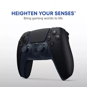 Žaidimų pultas Sony DualSense v3 Juodas – Bluetooth / USB-C, PS5, įmontuota baterija, laidinis ir belaidis