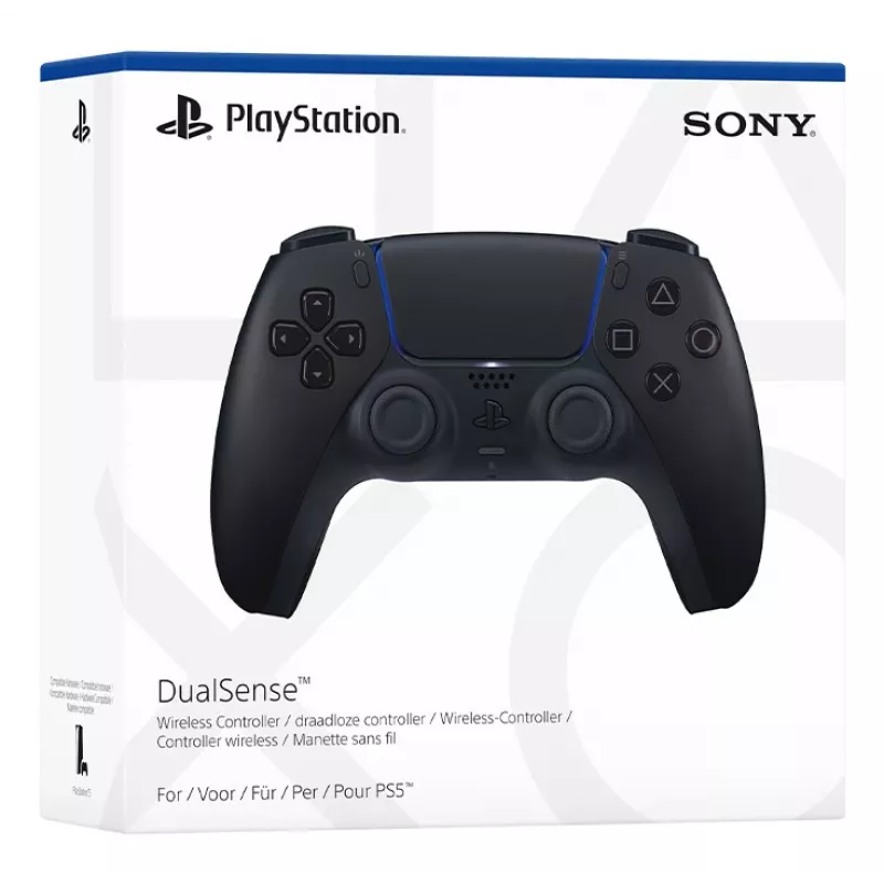 Žaidimų pultas Sony DualSense v3 Juodas – Bluetooth / USB-C, PS5, įmontuota baterija, laidinis ir belaidis