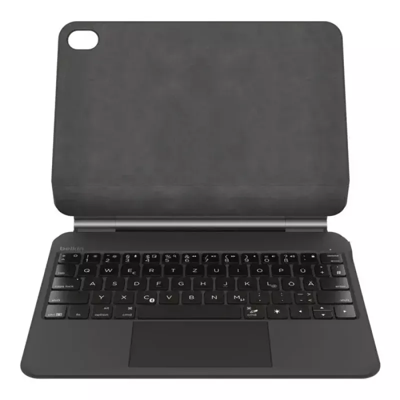 Belkin BBZ002de-V3 belaidė klaviatūra QWERTZ vokiškas išdėstymas, juoda, su jutikliniu kilimėliu