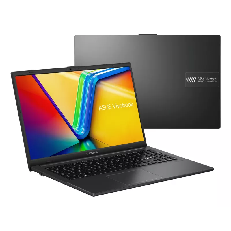 Nešiojamas kompiuteris ASUS Vivobook Go 15 E1504FA Ryzen 5 7520U, 15,6 colio FHD, 16 GB LPDDR5, 1 TB SSD, Wi‑Fi 6E, Windows 11 Home, Juodas