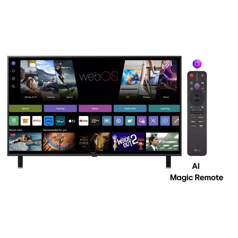 LG QNED AI 86QNED85A3C televizorius 2,18 m (86 colių) 4K Ultra HD Smart TV Wi-Fi juodas