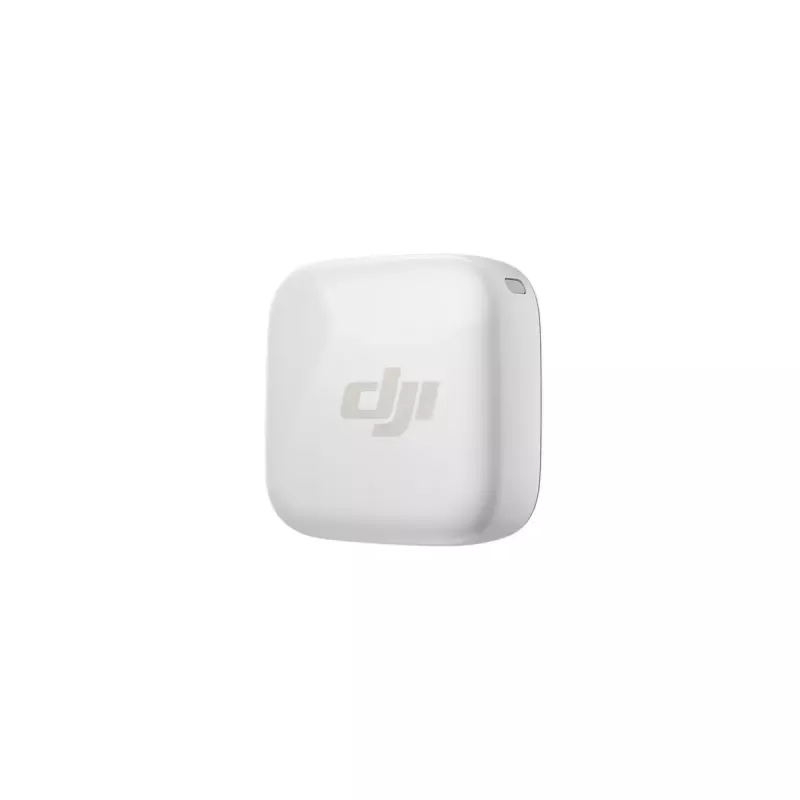Belaidis kūno siųstuvas DJI CP.RN.00000430.01 — 100–20000 Hz, 3,87 V baterija, iki 11,5 h, baltas, 26,1×26,6×16 mm