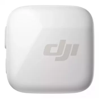 Belaidis kūno siųstuvas DJI CP.RN.00000430.01 — 100–20000 Hz, 3,87 V baterija, iki 11,5 h, baltas, 26,1×26,6×16 mm