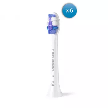 Philips Sensitive HX6056/87 6 vnt. šepetėlių galvutės Baltos