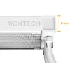 Montech HyperFlow Digital 240 – Viso viename skysčio aušintuvas procesoriui, 240 mm radiatorius, 2x120 mm ventiliatoriai, baltas