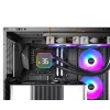 Montech HyperFlow Digital 240 – Viso viename skysčio aušintuvas procesoriui, 240 mm radiatorius, 2x120 mm ventiliatoriai, baltas