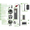 APC APDU9981EU3 maitinimo paskirstymo įrenginys (PDU) 24 AC lizdai 0U Juoda