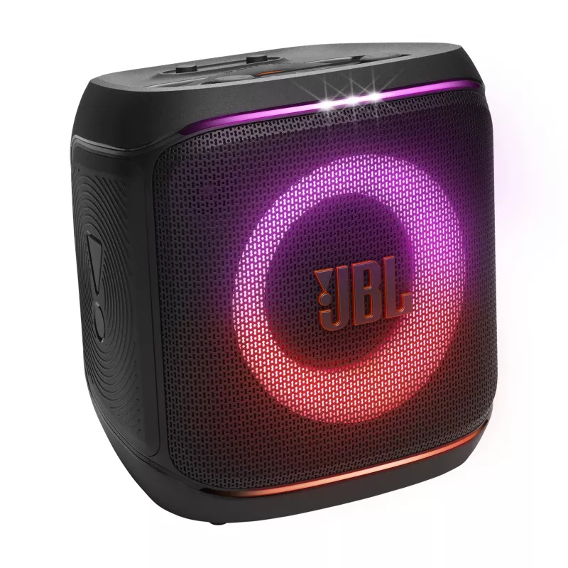Nešiojamas mono garsiakalbis JBL Encore 2 Mono juodas – 100 W, atsparus vandens purslams, Bluetooth ir laidinis