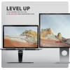 Stovas nešiojamam kompiuteriui ir planšetei AXAGON STND-LQB 10 inch–17,3 inch, aliuminis, juodas, reguliuojamas aukštis 0–20,5 cm ir pasvirimas 0–180°