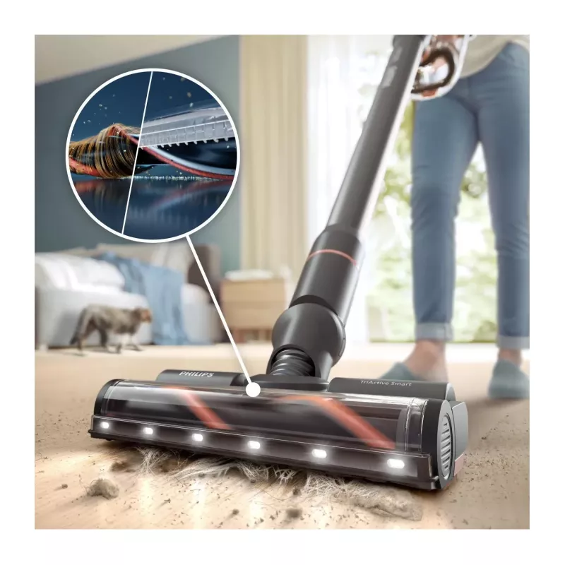 Philips XC7163/01 belaidis 2-in-1 dulkių siurblys ir šlapių grindų valymas, 0,6 l, mėlynas
