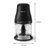 Elektrinis smulkintuvas Philips HR1501/00 1 L 450 W Juodas 5000 RPM plastikinis dubuo nerūdijančio plieno peilis 220-240V 50-60Hz