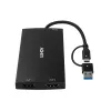 Lindy 43430 vaizdo kabelio adapteris 0,11 m USB Type-C 2 x HDMI juodas