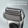 Elektrinis skustuvas BRAUN Series 8 8567cc System šlapiam ir sausam skutimui su įkrovimo ir valymo stotele