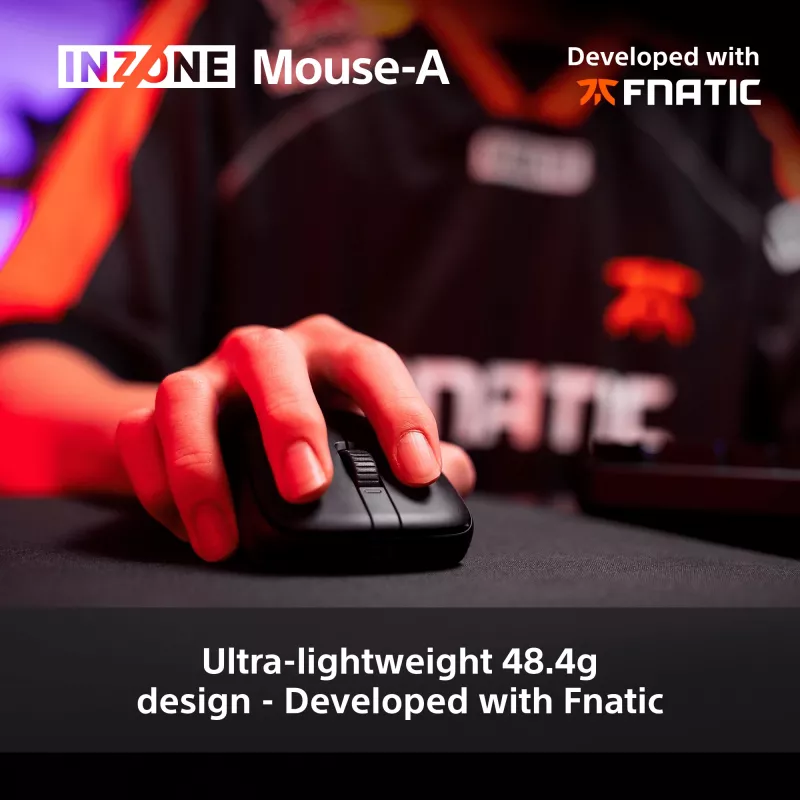 Belaidė žaidimų pelė Sony INZONE dešinei rankai, optinė, 30000 DPI, 70G pagreitis, ratukas