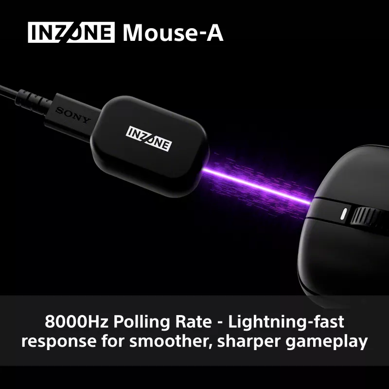Belaidė žaidimų pelė Sony INZONE dešinei rankai, optinė, 30000 DPI, 70G pagreitis, ratukas