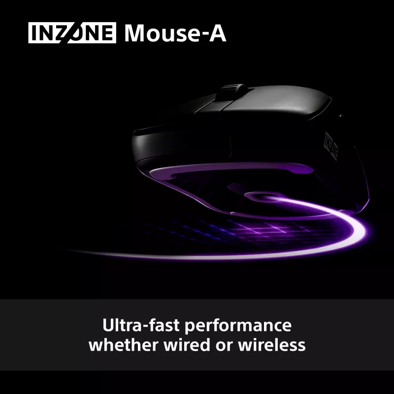 Belaidė žaidimų pelė Sony INZONE dešinei rankai, optinė, 30000 DPI, 70G pagreitis, ratukas