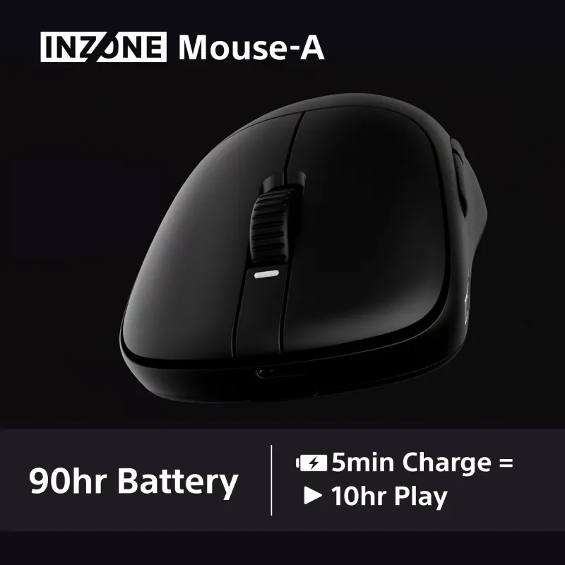 Belaidė žaidimų pelė Sony INZONE dešinei rankai, optinė, 30000 DPI, 70G pagreitis, ratukas