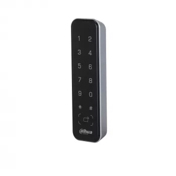 Skaitytuvas prieigos kontrolei DAHUA ASR2201A-D, juodas — 12 V DC, 1,7 W tip., 135×40×15 mm
