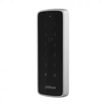 Daugiafunkcinis prieigos valdymo skaitytuvas DAHUA DHI-ASR2201D-B – 13,56 MHz, 9–15 V DC, 200 mA, 47,5×16×135 mm