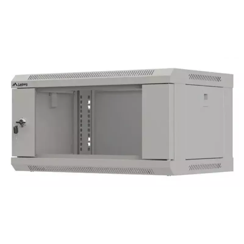 Sieninis stelažinis korpusas LANBERG WF03-5304-10S, 4U, 60 kg, pilkas, 281x540x350 mm