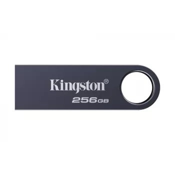 USB atmintukas KINGSTON DataTraveler SE9 G3 256GB — USB Type-A, USB 3.2 Gen 1, skaitymas 220 MB/s, rašymas 100 MB/s, be dangtelio, tamsiai nikelinis