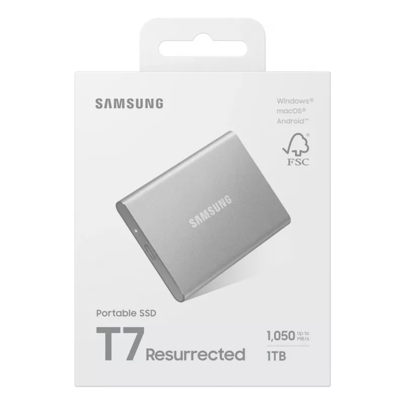 Samsung MU-PD1T0G/WW išorinis kietojo kūno diskas 1 TB USB Type-C 3.2 Gen 2 (3.1 Gen 2) sidabrinis