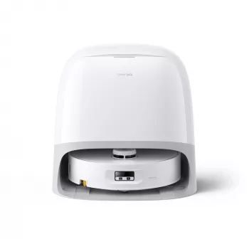 Roborock Qrevo Curv 2 Flow robot dulkių siurblys su šlapiu valymu, dulkėms skirtas maišelis 0,325 L, Li‑Ion 5200 mAh, 240 min, baltas