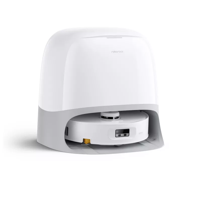 Roborock Qrevo Curv 2 Flow robot dulkių siurblys su šlapiu valymu, dulkėms skirtas maišelis 0,325 L, Li‑Ion 5200 mAh, 240 min, baltas
