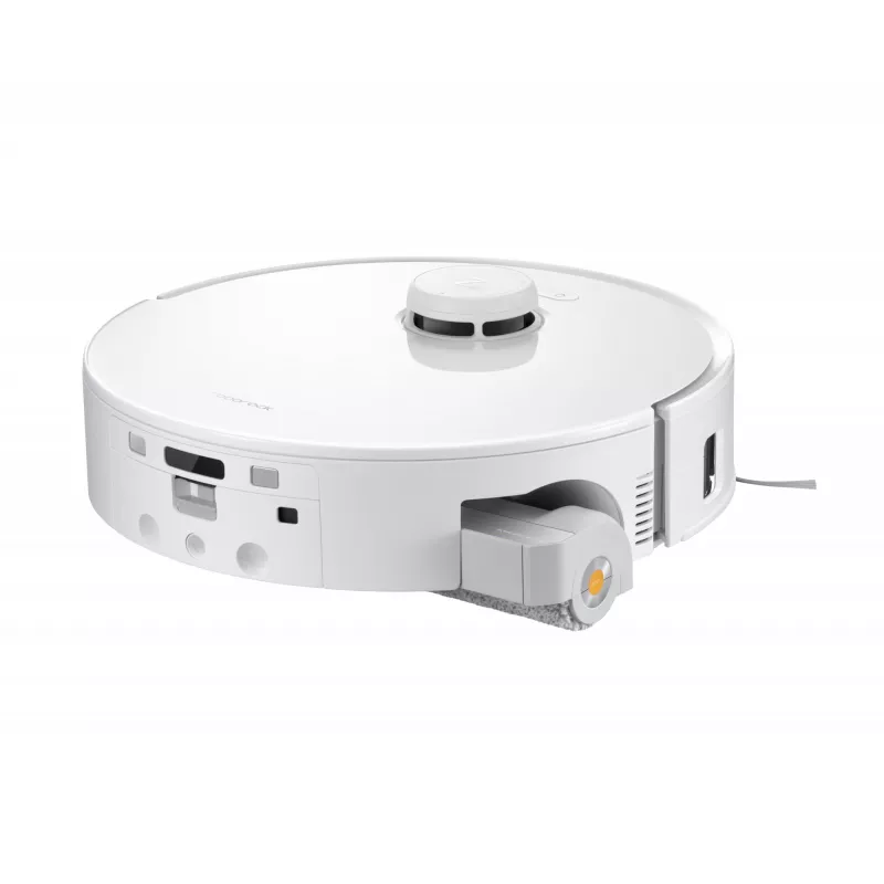 Roborock Qrevo Curv 2 Flow robot dulkių siurblys su šlapiu valymu, dulkėms skirtas maišelis 0,325 L, Li‑Ion 5200 mAh, 240 min, baltas
