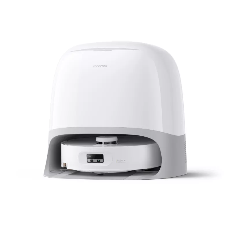 Roborock Qrevo Curv 2 Flow robot dulkių siurblys su šlapiu valymu, dulkėms skirtas maišelis 0,325 L, Li‑Ion 5200 mAh, 240 min, baltas