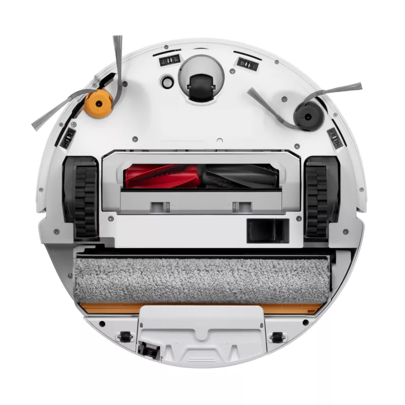 Roborock Qrevo Curv 2 Flow robot dulkių siurblys su šlapiu valymu, dulkėms skirtas maišelis 0,325 L, Li‑Ion 5200 mAh, 240 min, baltas