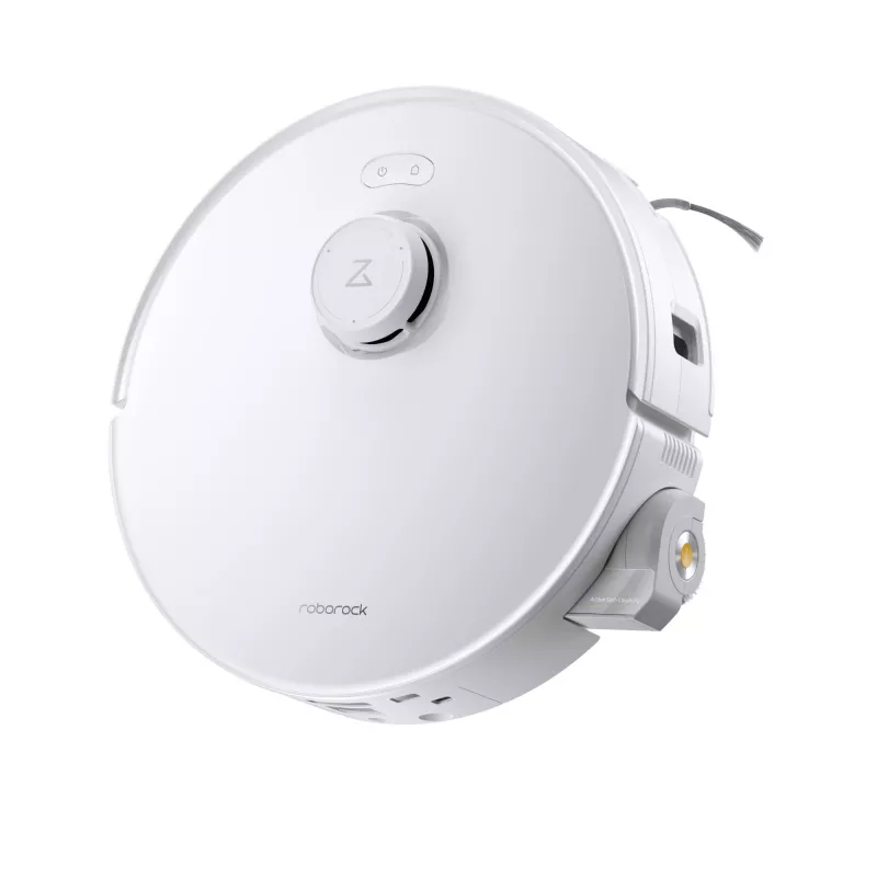 Roborock Qrevo Curv 2 Flow robot dulkių siurblys su šlapiu valymu, dulkėms skirtas maišelis 0,325 L, Li‑Ion 5200 mAh, 240 min, baltas