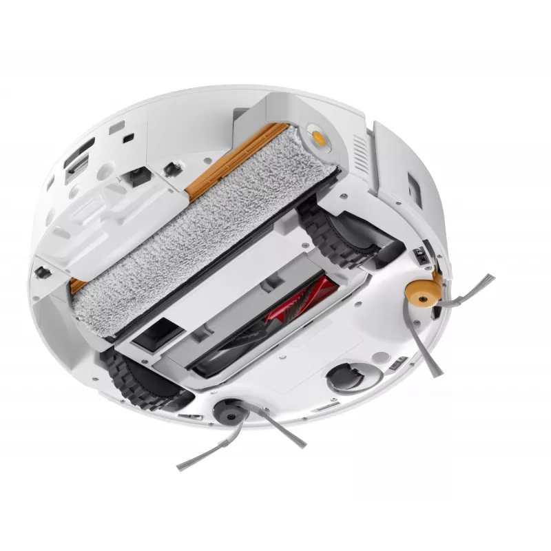 Roborock Qrevo Curv 2 Flow robot dulkių siurblys su šlapiu valymu, dulkėms skirtas maišelis 0,325 L, Li‑Ion 5200 mAh, 240 min, baltas
