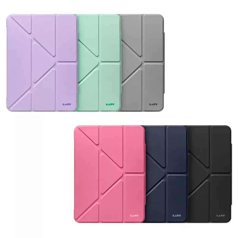 Folio dėklas LAUT HUEX su stovo funkcija iPad Air 11 colių (2024), su pieštuko laikikliu, tinka iPad Pro/Air 11 colių modeliams