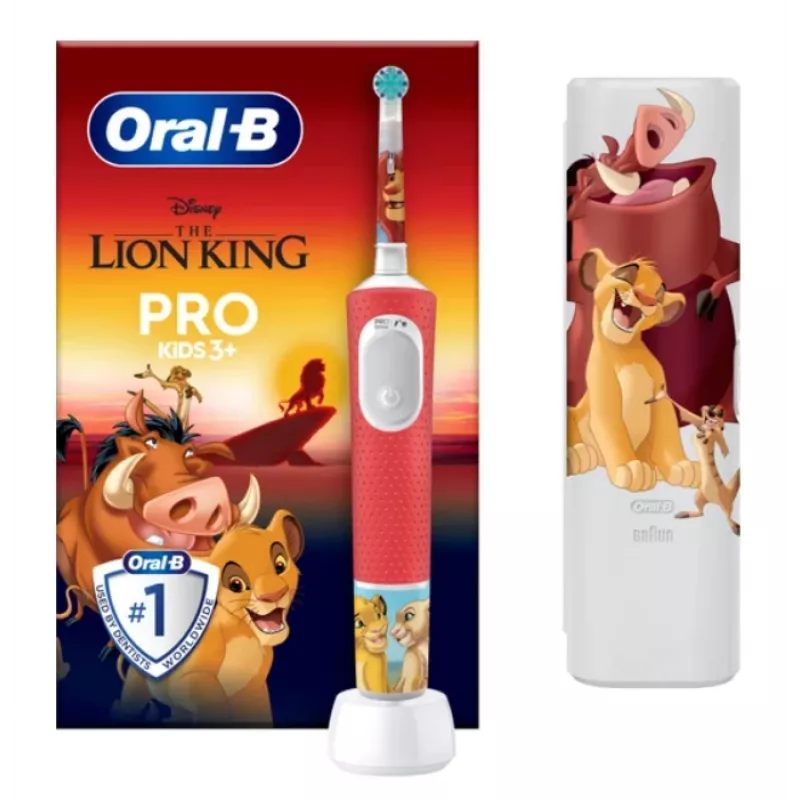 Oral-B Kids 80775003 elektrinis dantų šepetėlis vaikams, sukamoji-osciliuojanti technologija, baltas