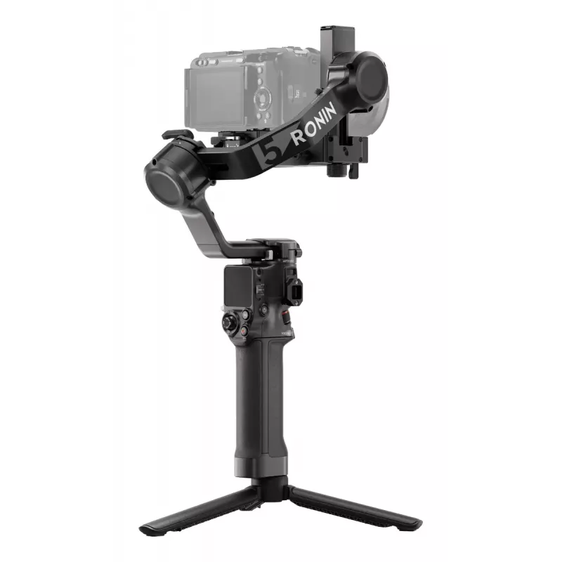 Rankinis kameros stabilizatorius DJI RS 5 — aliuminis, juodas, 30 h veikimo laikas, 1,46 kg