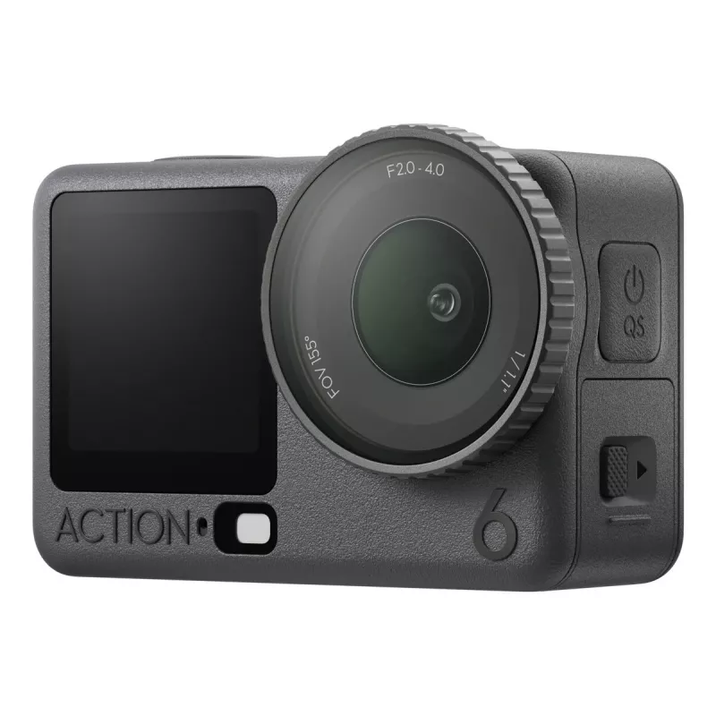 Veiksmo kamera DJI Osmo Action 6 Standartinis komplektas – 38 MP CMOS, 4K Ultra HD, 155° matymo laukas, 2x skaitmeninis priartinimas