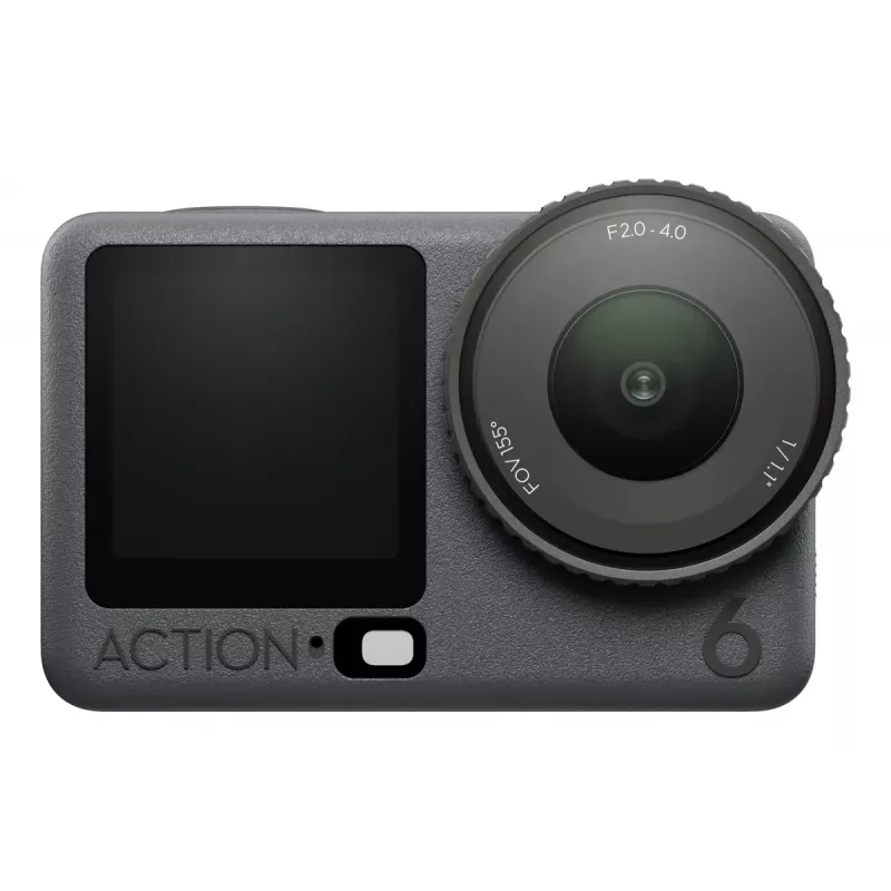 Veiksmo kamera DJI Osmo Action 6 Standartinis komplektas – 38 MP CMOS, 4K Ultra HD, 155° matymo laukas, 2x skaitmeninis priartinimas