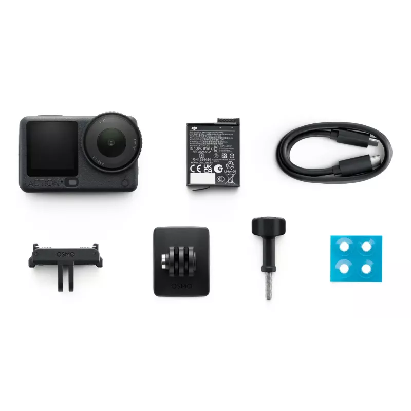 Veiksmo kamera DJI Osmo Action 6 Standartinis komplektas – 38 MP CMOS, 4K Ultra HD, 155° matymo laukas, 2x skaitmeninis priartinimas