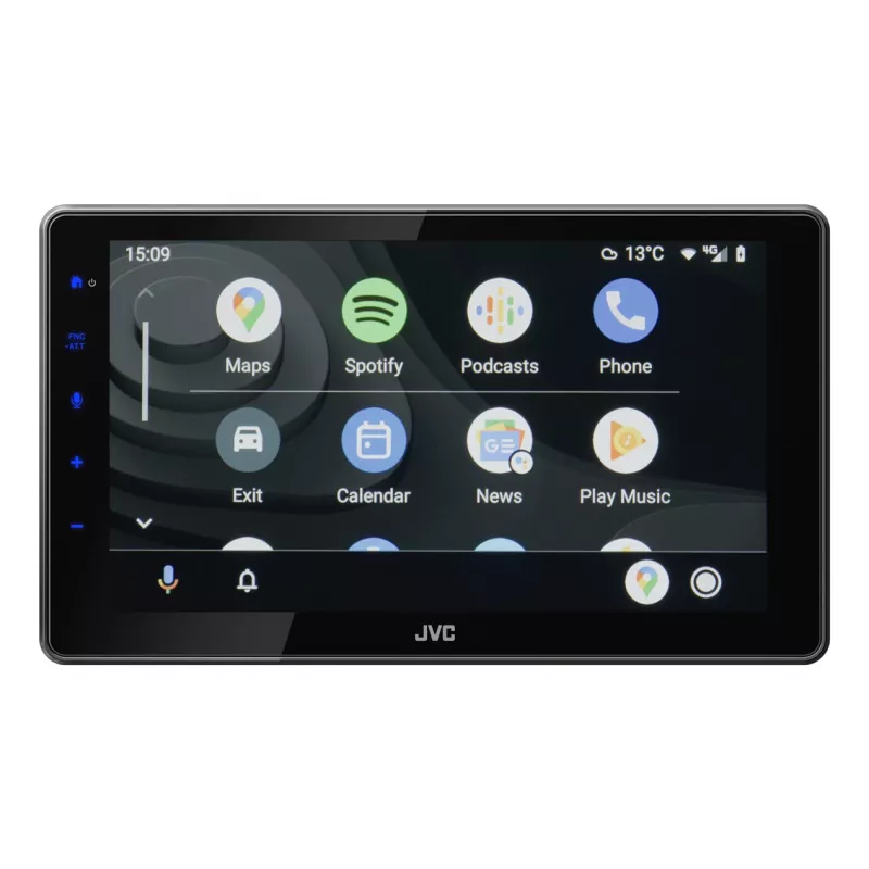 Automobilinis multimedijos imtuvas JVC KW-M795DBW, 2-DIN, 9 colių talpinis ekranas, 200W, Wi-Fi dual-band, Bluetooth, DAB+/FM/AM