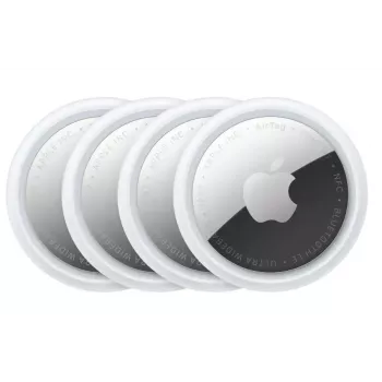 Asmeninis radimo įrenginys Apple AirTag sidabrinis/baltas – 4 vnt. pakuotė, CR2032 baterija, 11,8 g, Ø 31,9 mm
