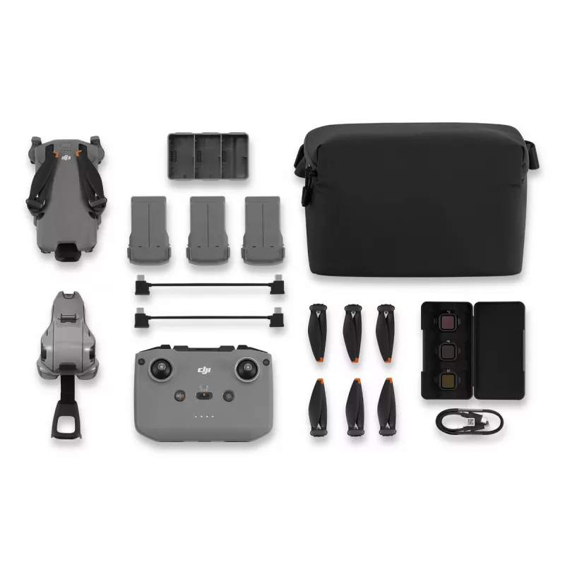 DJI MINI 5 PRO Fly More Combo (RC-N3) – lengvas dronas su 50 MP jutikliu, Lidar, 3 akumuliatoriais ir nuotolinio valdymo pultu